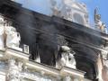 В центре Киева горел дом Гинзбурга