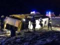 В Эстонии российский автобус вылетел в кювет, есть пострадавшие