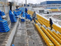 В Росії демонтували синьо-жовті трибуни на стадіоні