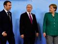 Макрон и Меркель поговорили с Путиным об Украине