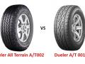 Сравнение моделей Bridgestone Dueler All Terrain A/T002 против Dueler A/T 001