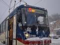 Снег остановил в Одессе трамвайные и троллейбусные маршруты