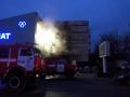 В Киеве ликвидировали пожар в недострое возле Агромата