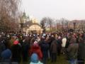Возле незаконной часовни УПЦ МП в Киеве собралась акция протеста