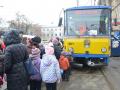По Киеву будет курсировать новогодний «Сказочный трамвайчик»