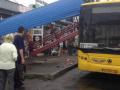 Киевпастранс расследует ДТП в Киеве на автобусной остановке