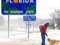 Во Флориде впервые за 28 лет выпал снег