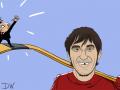 Хоккеист Овечкин создает «команду Путина»: ответ немецкого карикатуриста
