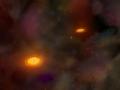Астрономы нашли две сливающие черные дыры