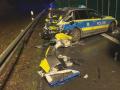 В Германии украинская фура въехала в авто полиции