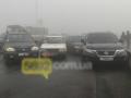 Девять авто и автобус: на Днепропетровщине массовая авария из-за тумана