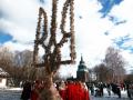 Найбільший тризуб з дідухів: у Києві на Різдво встановили рекорд України