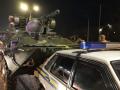 В Киеве БТР влетел в машину военной инспекции