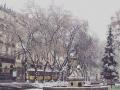 Во Львове выпал первый снег: на дорогах пробки