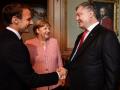 В Германии началась встреча Порошенко, Макрона и Меркель 