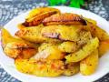 Рецепт запеченої картоплі з салом та часниковим маринадом
