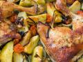 Курячі гомілки з овочами в духовці: рецепт корисної страви