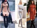 Как выбрать и с чем носить вязаное платье