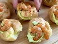 Профітролі з авокадо-мусом та креветками: рецепт оригінальної закуски