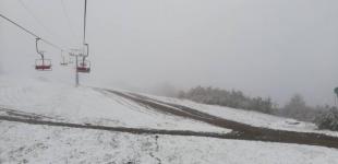 Карпаты начало засыпать снегом