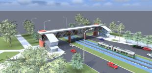 У Кличко показали, как будут выглядеть обновленные пешеходные мосты над скоростным трамваем