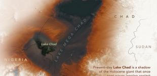 NASA показало, как выглядело древнее озеро в Сахаре