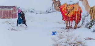 В Сахаре выпал снег