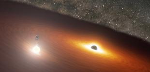 Телескоп NASA показав «орбітальний танець» гігантської чорної діри