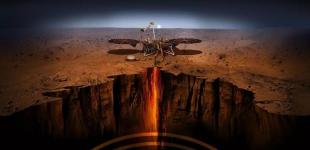 Марсианский посадочный модуль InSight застрял в пыльной буре на Красной планете