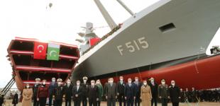 В Турции спустили на воду первый отечественный фрегат