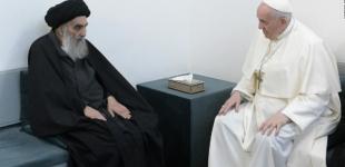 Папа Франциск встретился с большим великим аятоллой Ирака