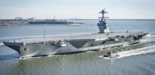 Американские ВМС взрывами проверили надежность нового авианосца