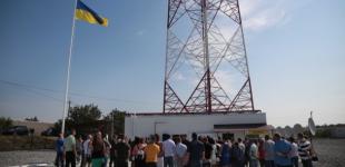 Новая 150-метровая телебашня вещает на оккупированную Луганщину