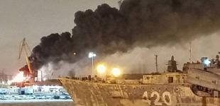 У Росії згорів найновіший стелс-корвет 