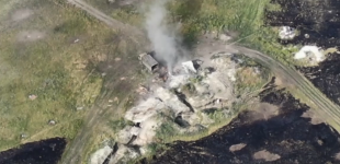 На Донбассе бригада Холодный Яр ликвидировала грузовик оккупантов с боеприпасами