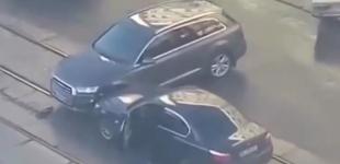 В Киеве из-за ДТП образовалась пробка из трамваев