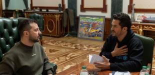 Президент зустрівся з британським актором та послом доброї волі ЮНІСЕФ Орландо Блумом