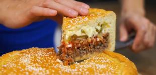 Готуємо м'ясний пиріг 