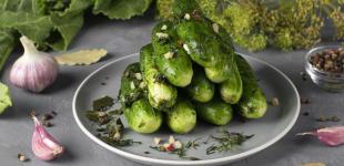 Рецепт малосольних огірків на мінеральній воді