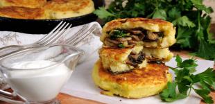 Картопляні зрази з грибами: класичний рецепт