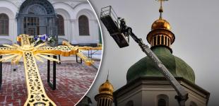 Із Софійського собору в Києві демонтують головний хрест: для чого це потрібно