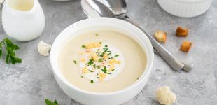 Рецепт супу-пюре з цвітної капусти з вершками
