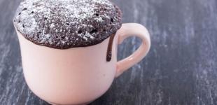 Шоколадний кекс у мікрохвильовій печі: смачний десерт за п'ять хвилин