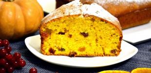 Ніжний кекс із гарбузовим пюре та родзинками