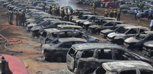 На авиашоу в Индии сгорели почти 300 авто 