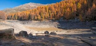 В Италии исчезло знаменитое горное Голубое озеро 