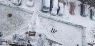 Во Львове выпал первый снег