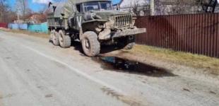 ЗСУ спалили колону окупантів, що обстріляли будинки у Макарові