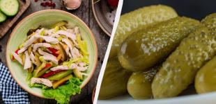 15 хвилин на кухні – і всі гості ситі: смаченкий салат із солоними огірками