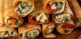 Хрусткий лаваш із куркою та овочами: рецепт смачної закуски